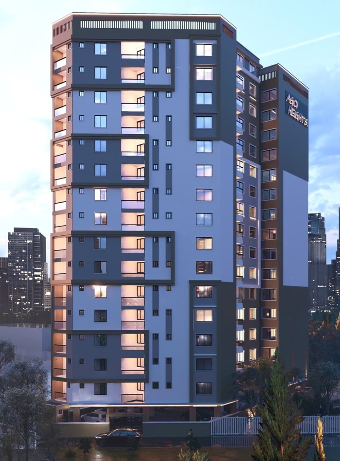 Agoi Heights — night render